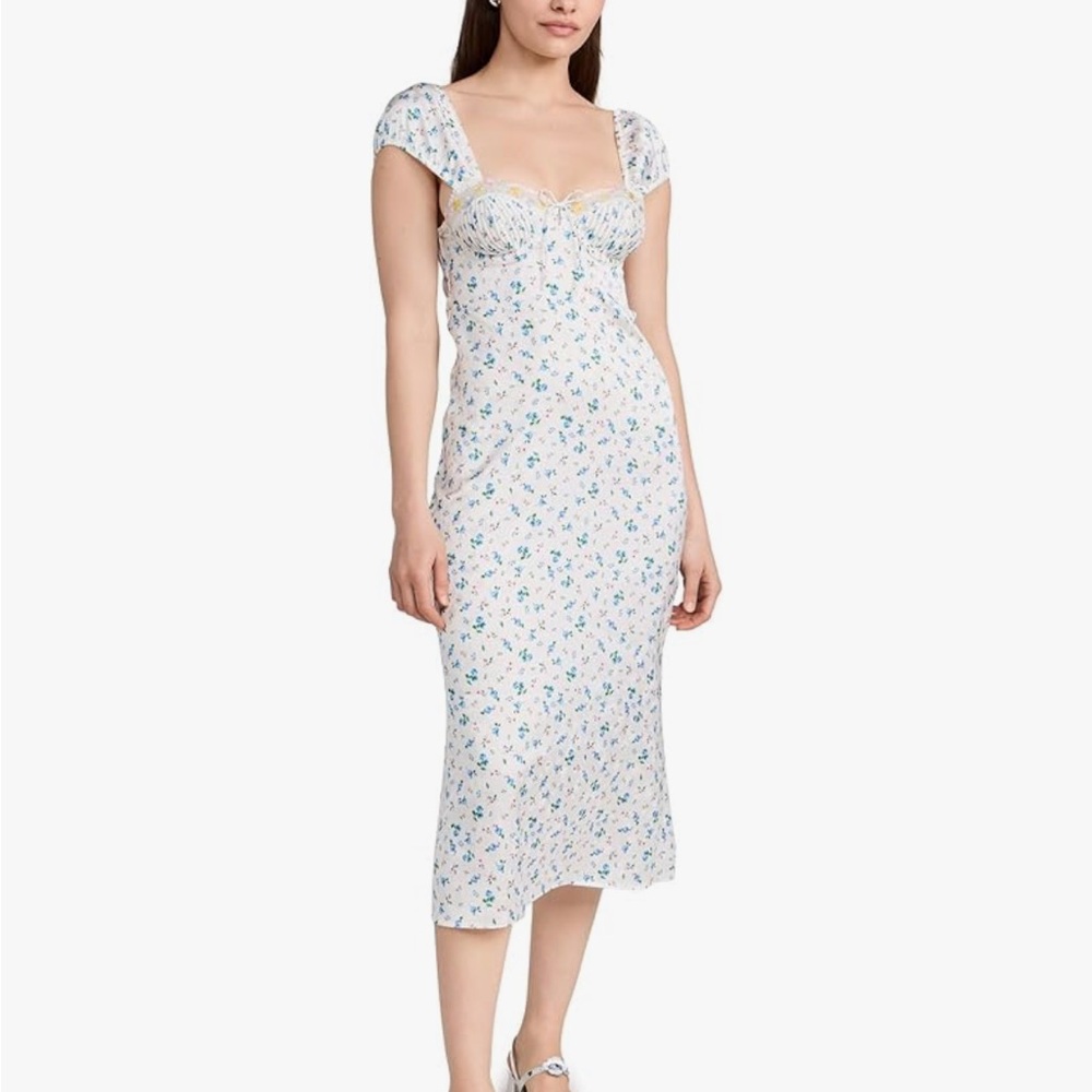 For Love & Lemons Women's Paloma Midi Slip Dress